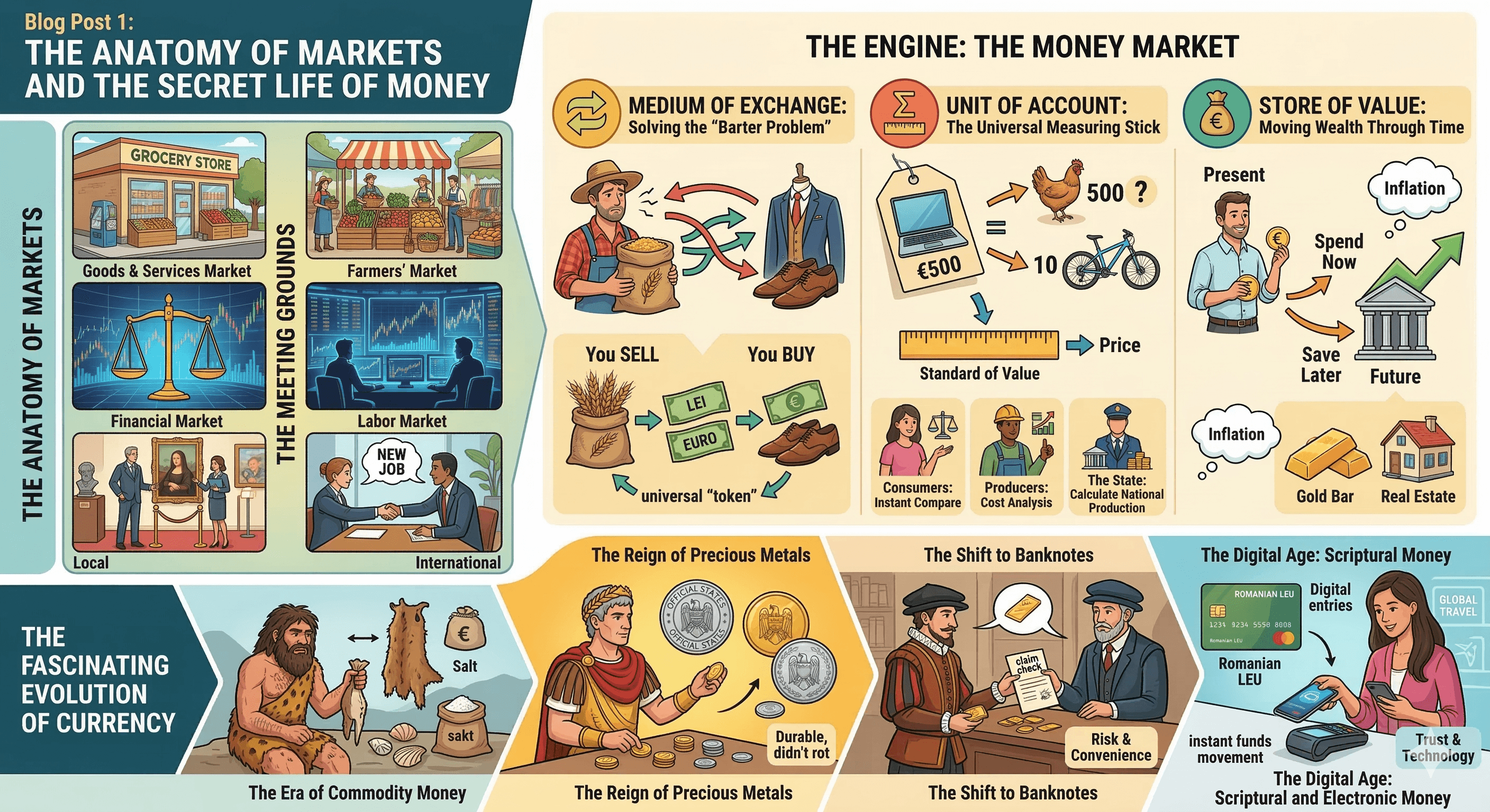 The Anatomy of Markets and the Secret Life of Money